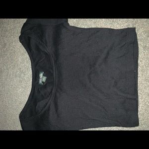 Black crop top
